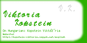viktoria kopstein business card